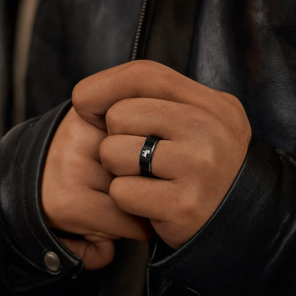 Bague Tête de Lion Signe Astrologique