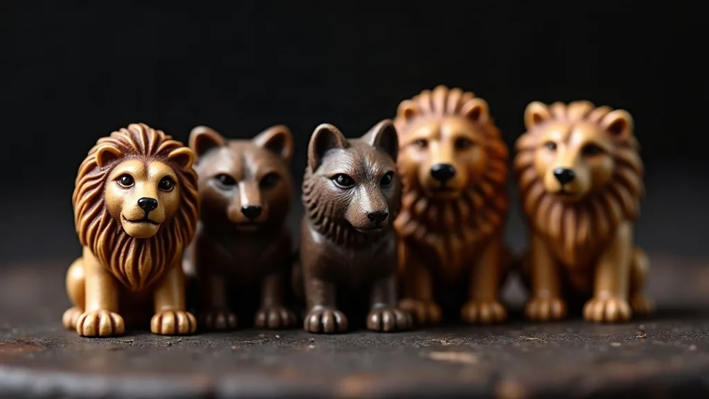 J'ai posé ces quatre figures côte à côte parce que le choix d'un totem se fait toujours par comparaison de comportements, jamais sur un seul animal isolé.
