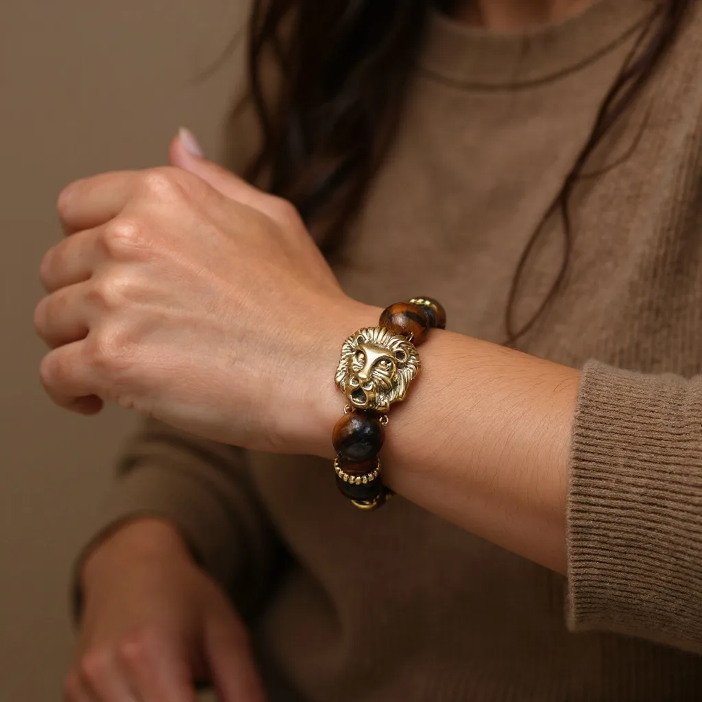 Bracelet Lion Oeil de Tigre