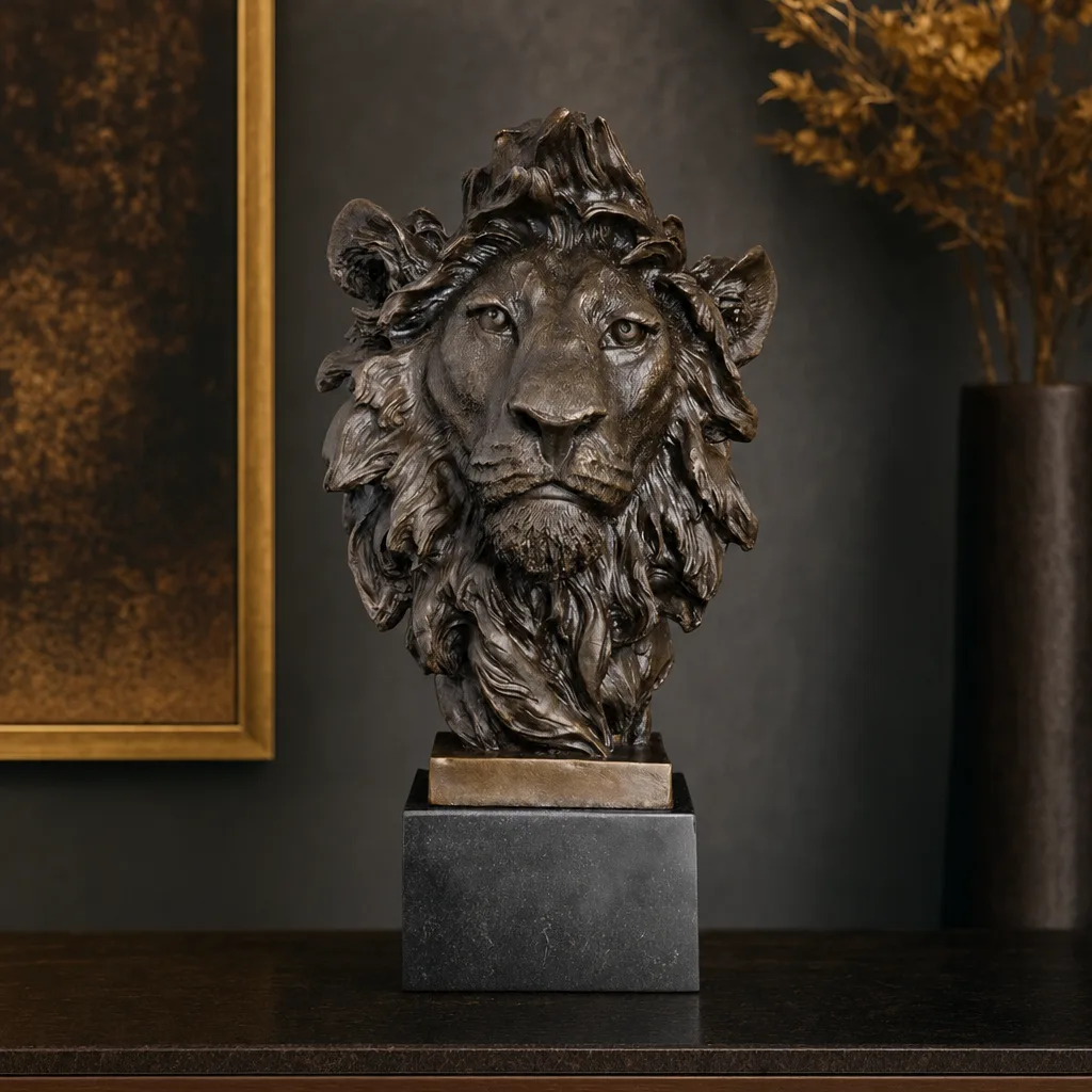 Statue Lion en Bronze