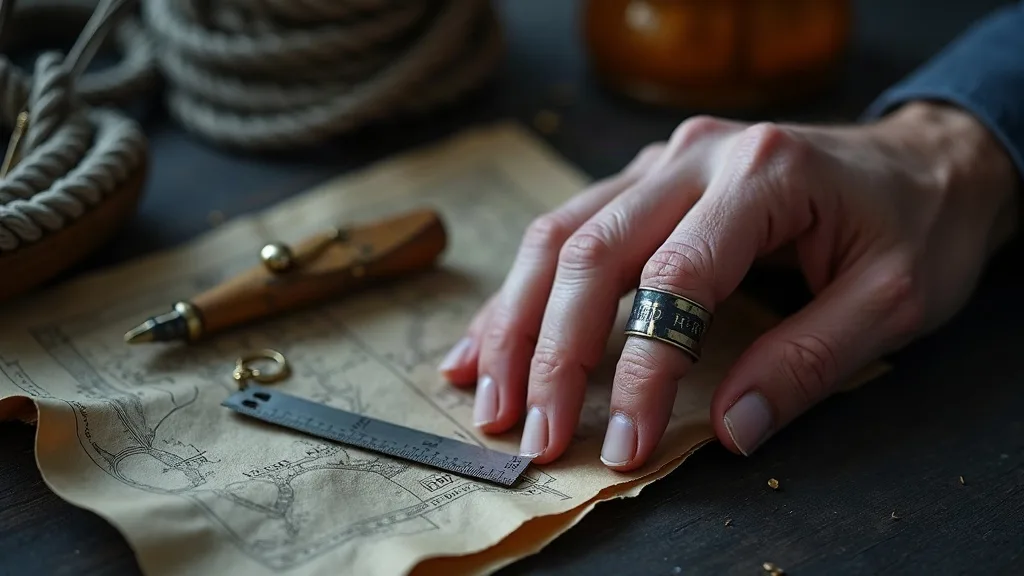 Une bande de papier autour du doigt puis une mesure au millimètre: en France, la taille de bague correspond au tour de doigt exprimé en millimètres.